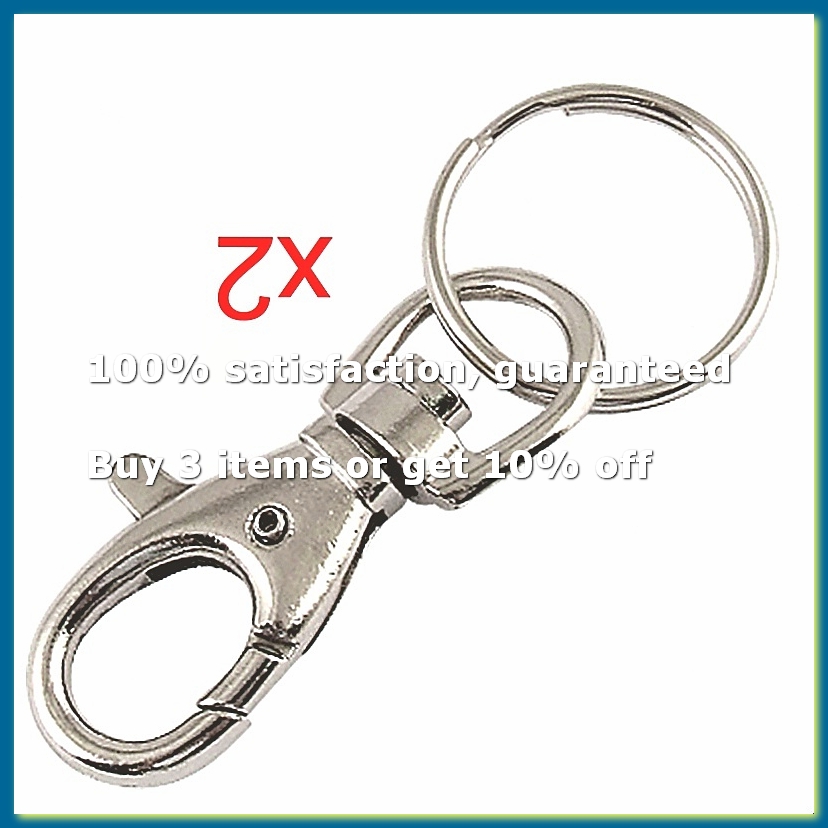 Lobster Clasp Silver - Silver Tone Metal Trigger Lobster Clasp