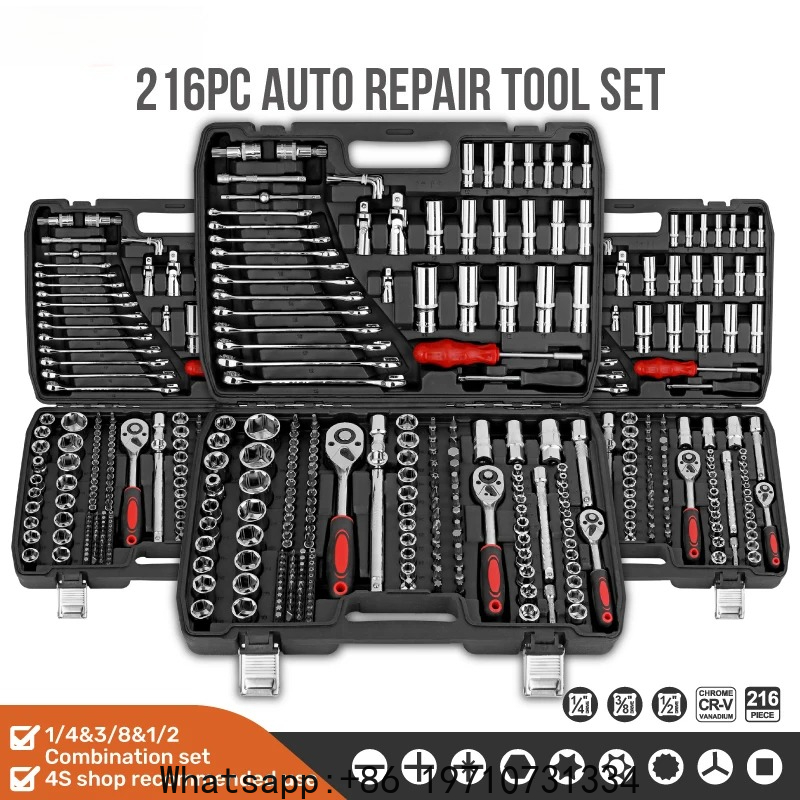 Jewelry Making Machines - 46/74/216pc Socket Wrench Set, Ratchet Wrench
