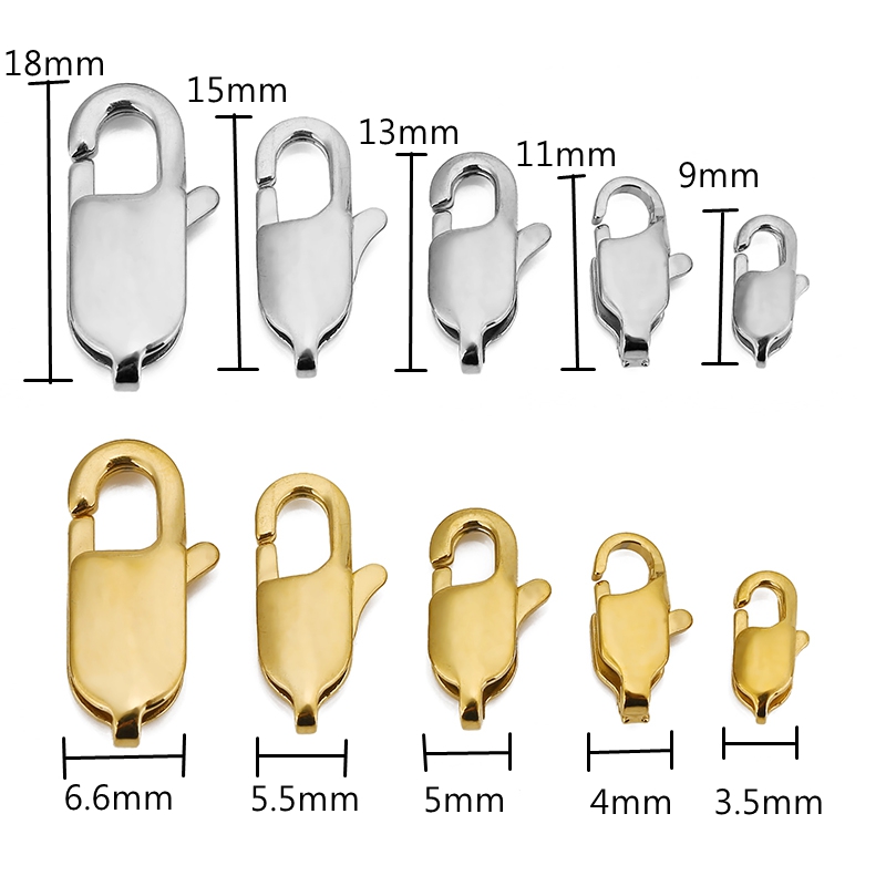 10pcs High End Quality Gold St - Lobster Clasp Silver review and price